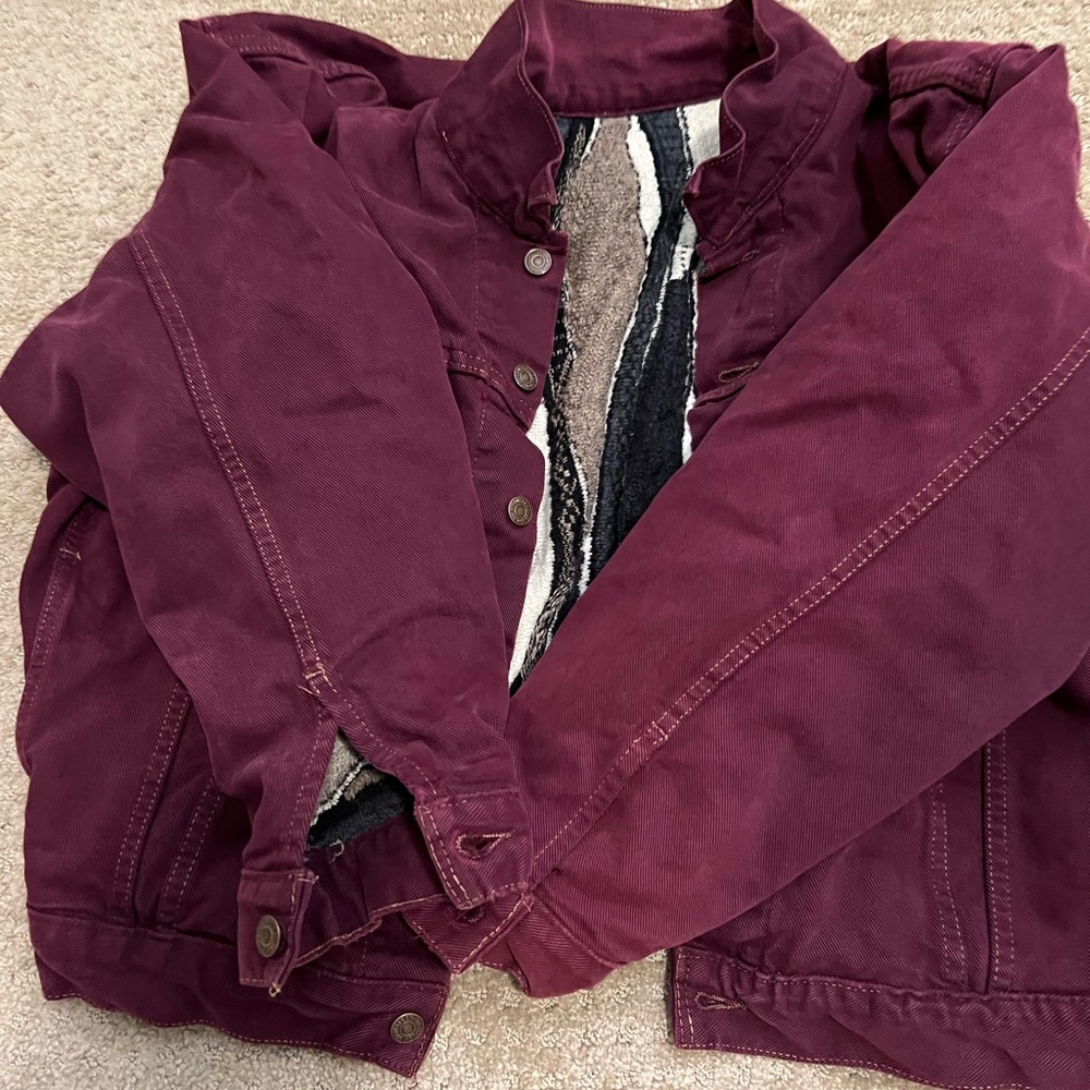 Large Purple Levi’s jean jacket